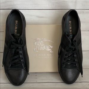 BURBERRY Leather Top Sneaker Men Shoe